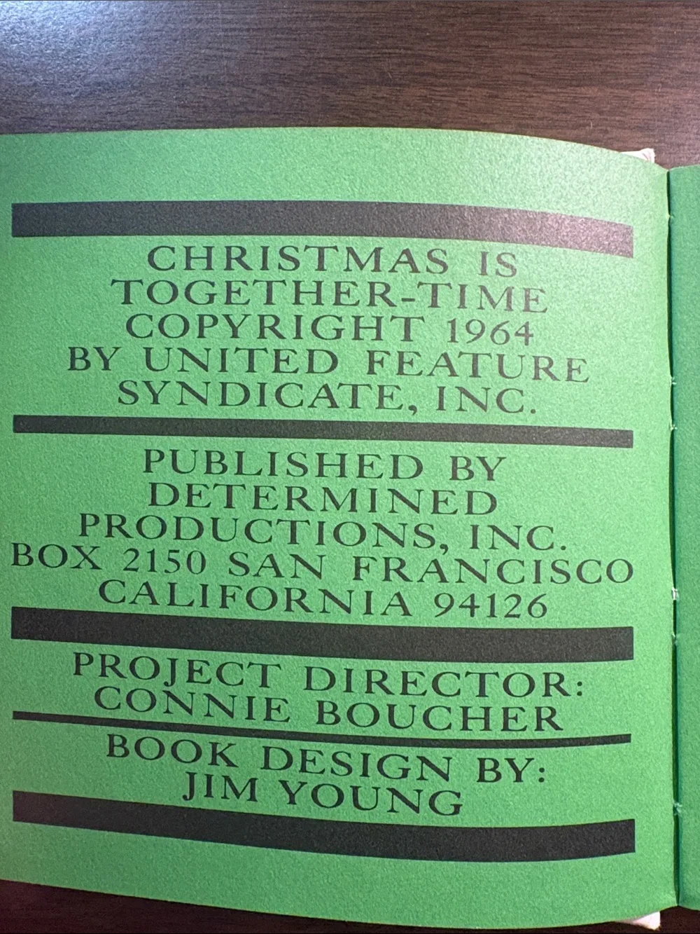 Vintage 1963 Christmas Is Together-Time book